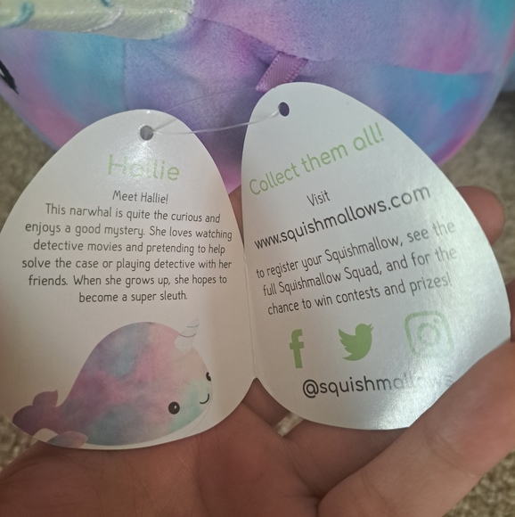 Hailie Narwhal Squishmallow - Picture 4 of 4